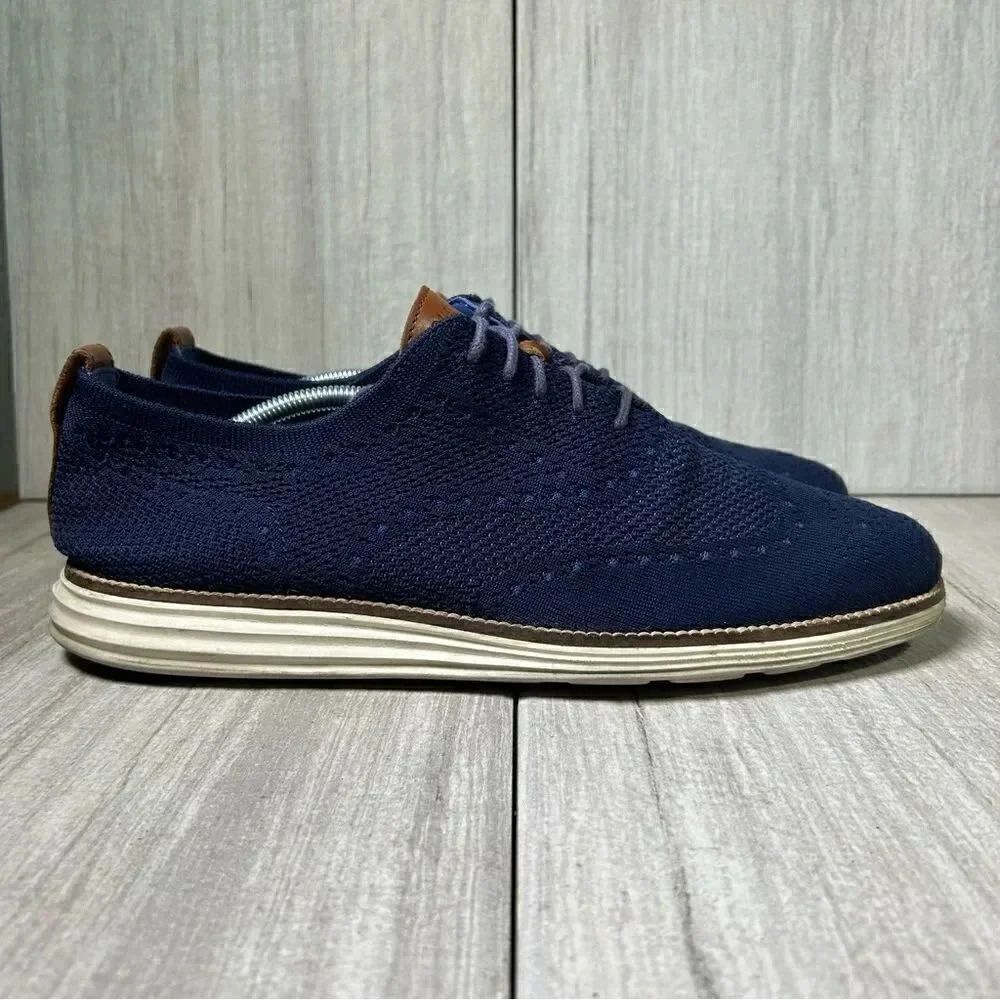 Cole Haan Original Grand Stitch Lite Wingtip Knit Oxford Shoe Mens Size 11.5